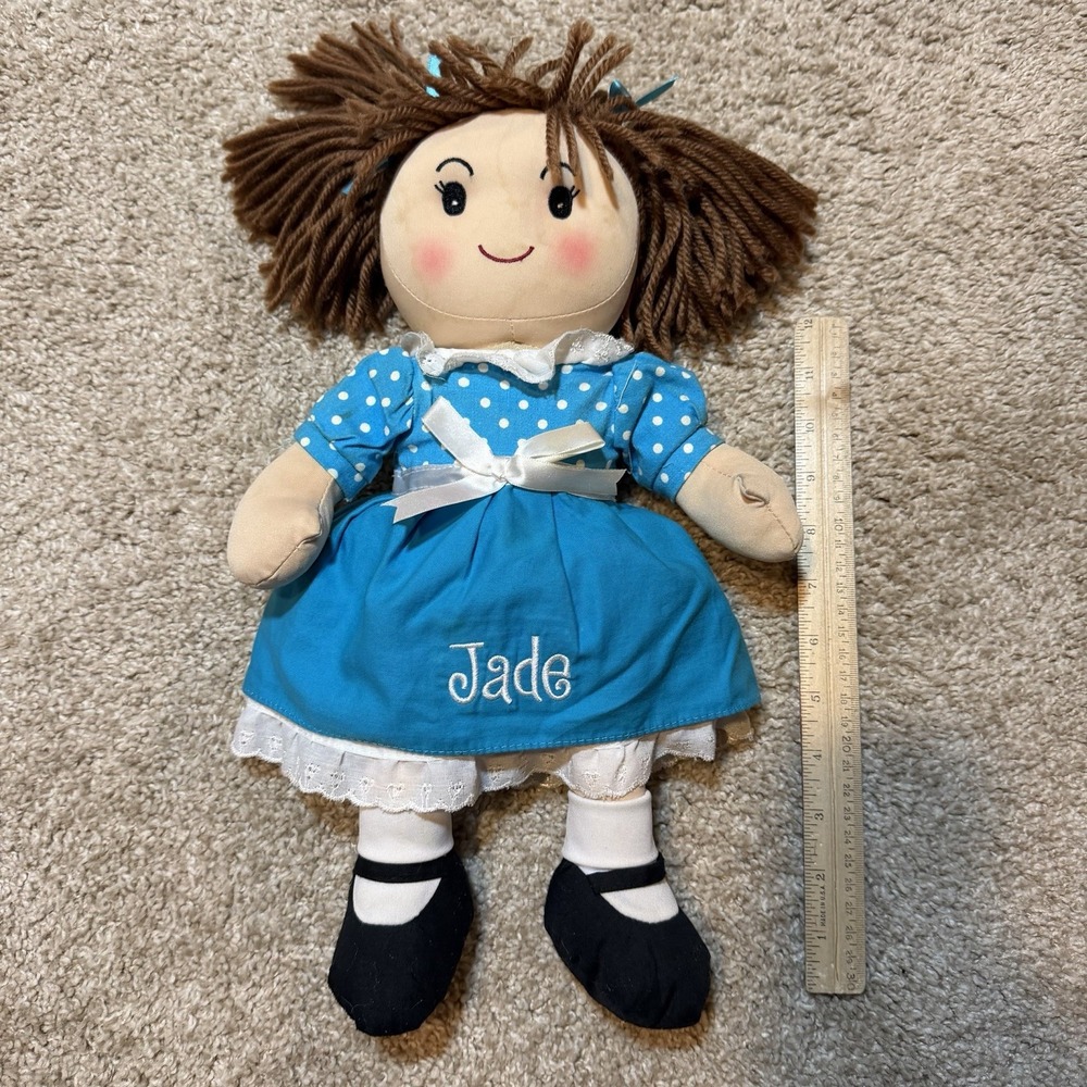 Jade Personal Creations Plushie Doll Embroidered 15 inches
